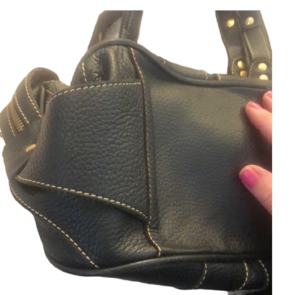 Maxx New York size medium large black leather brass detail perfect lining - Picture 5 of 15